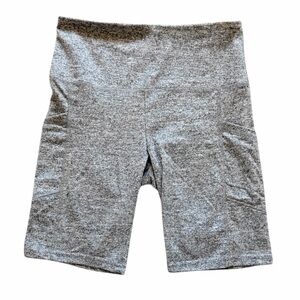 SHOSHO Heathered Gray Soft Bike Shorts